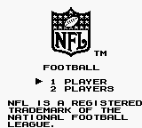 NFL Football (USA) Title Screen